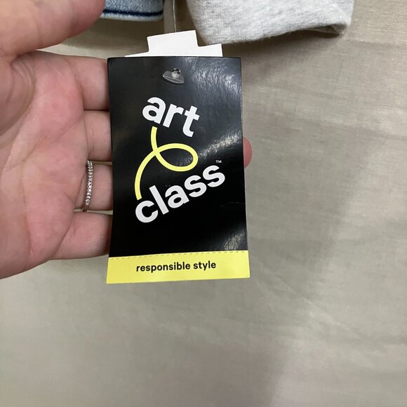 NWT Art Class Boys Size M8 Light Blue Stretch Hood Long Sleeve Denim Jacket - Picture 5 of 14